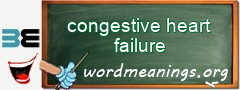 WordMeaning blackboard for congestive heart failure